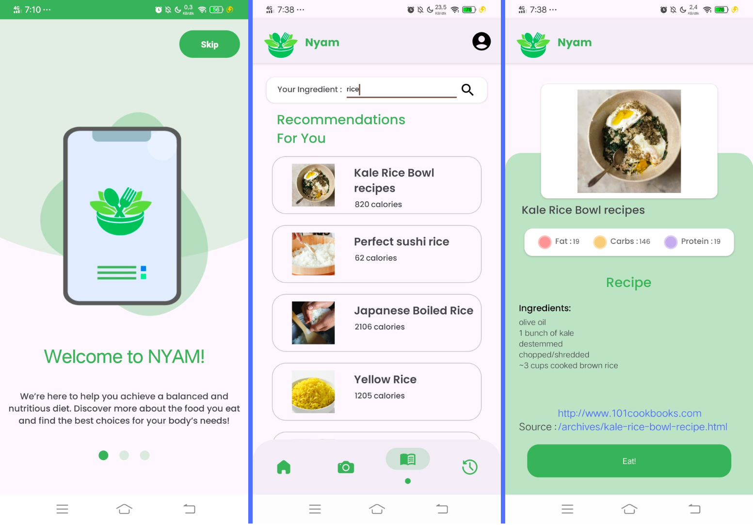 NYAM Food App
